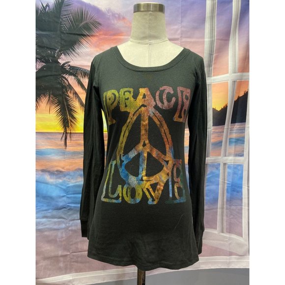 Junk Food Peace Love L/S tee Small - Picture 1 of 4